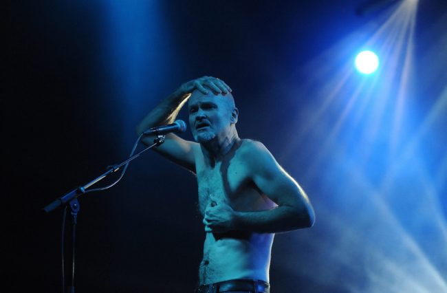 Zagreb, 23.01.2015 – Damir Avdic poznati underground muzicar i umjetnik odrzao je koncert u Tvornici Damir Avdić Na krvi ćuprija Od trnja i žaoka