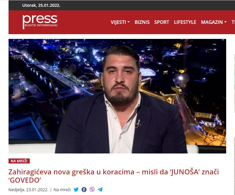 Haris Zahiragić junoša