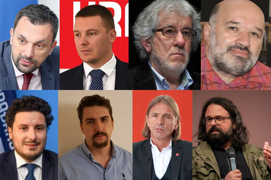 Elmedin Konaković, Filip Adžić, Esad Bajtal, Senad Pećanin, Dritan Abazović, Danijal Hadžović, Predrag Kojović, Andrej Nikolaidis Dritanizam